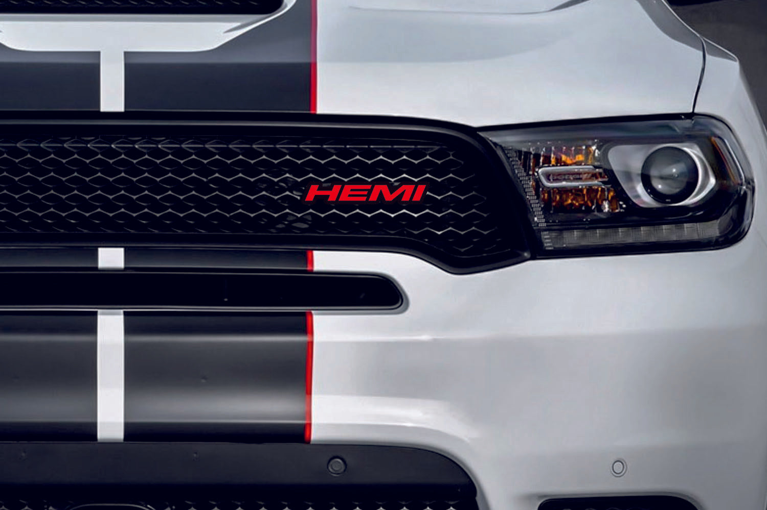 Dodge Emblem & Badge Set - Grille and Tailgate Hemi logo Dodge emblems decoinfabric