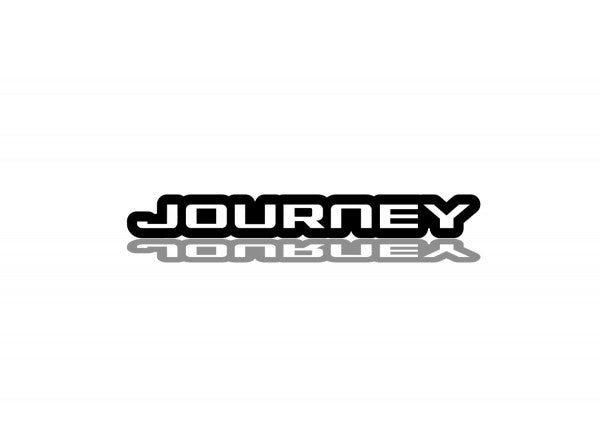 DODGE Radiator grille emblem with Journey logo Dodge emblems decoinfabric BLACK WHITE