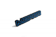 DODGE Radiator grille emblem with Mopar logo (type 2) Dodge emblems decoinfabric BLACK BLUE