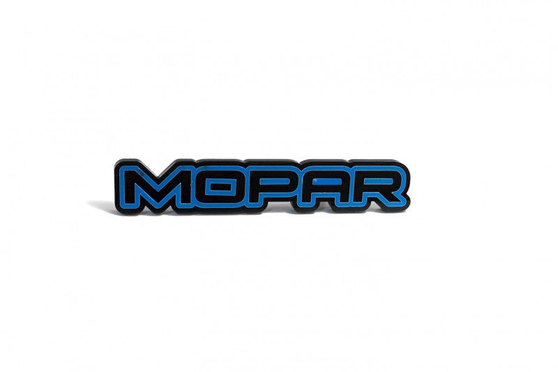 Dodge Emblem & Badges set with Mopar logo (Type 2) Dodge emblems decoinfabric BLACK LIGHT BLUE