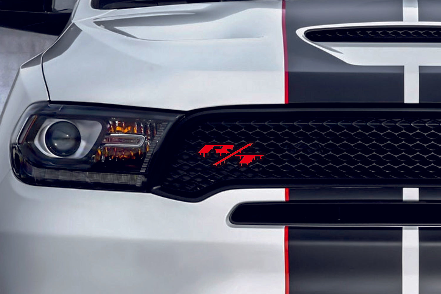 Dodge Emblem & Badge Set - Grille and Tailgate R/T Blood logo (Small Size) Dodge emblems decoinfabric