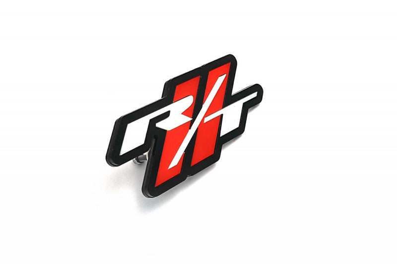 Dodge Radiator grille emblem with R/T + Dodge logo Dodge emblems decoinfabric BLACK WHITE