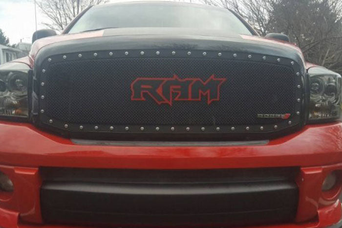 DODGE Radiator grille emblem with Ram logo Dodge emblems decoinfabric