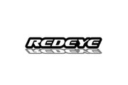 DODGE Radiator grille emblem with Redeye logo Dodge emblems decoinfabric BLACK WHITE
