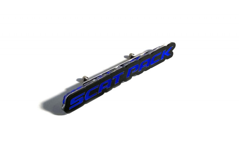 DODGE Radiator grille emblem with Scat Pack logo Dodge emblems decoinfabric