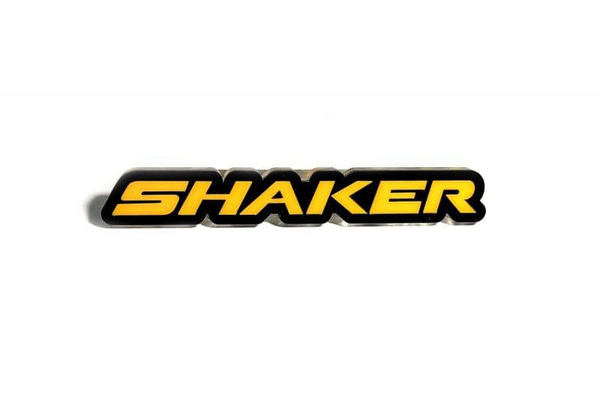 Dodge Challenger trunk rear emblem between tail lights with Shaker logo