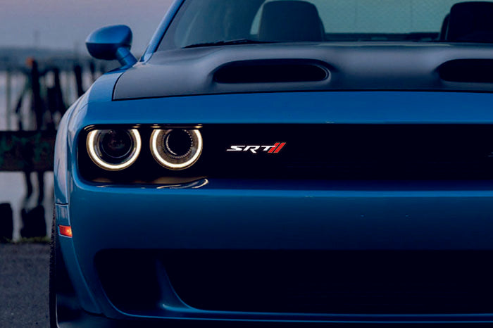 Dodge Emblem & Badge Set - Grille and Tailgate SRT + Dodge logo Dodge emblems decoinfabric
