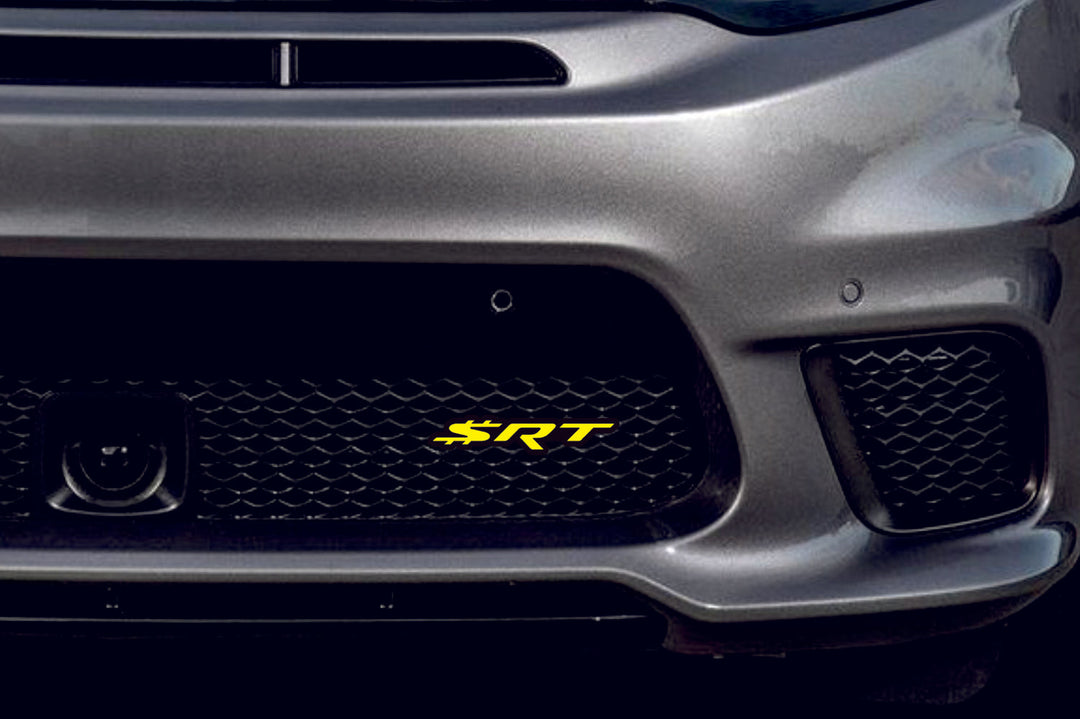 DODGE Radiator grille emblem with SRT DOLLAR logo Dodge emblems decoinfabric