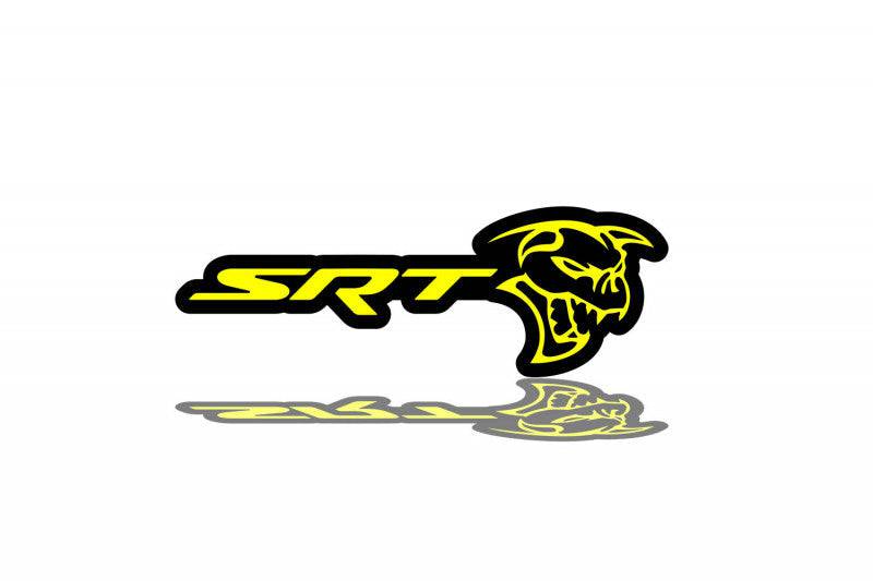 Dodge tailgate trunk rear emblem with SRT Ghoul logo Dodge emblems decoinfabric