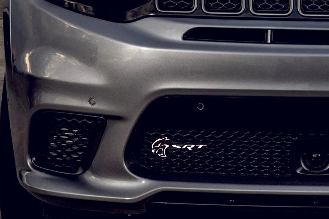 Dodge Emblem & Badge Set - Grille and Tailgate SRT Hellcat logo (Type 3) Dodge emblems decoinfabric