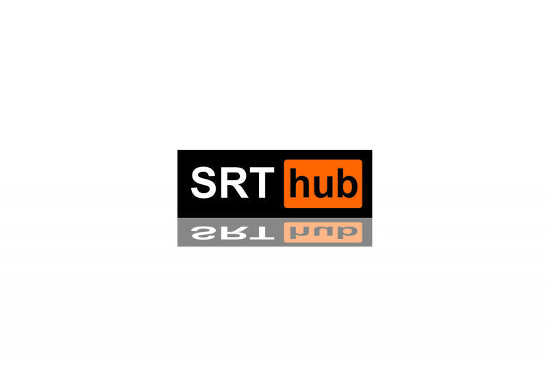 DODGE Radiator grille emblem with SRT hub logo - decoinfabric