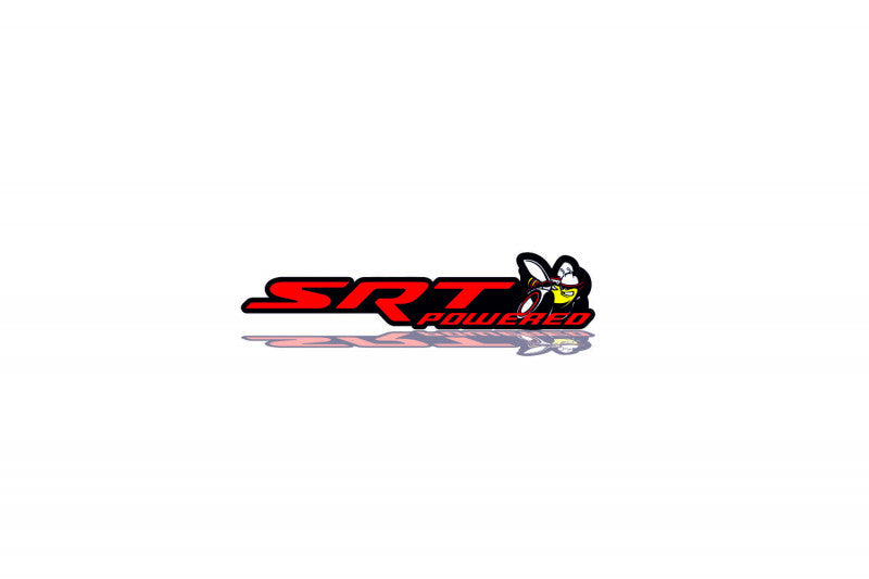 DODGE Radiator grille emblem with SRT Powered + Scat Pack logo - decoinfabric