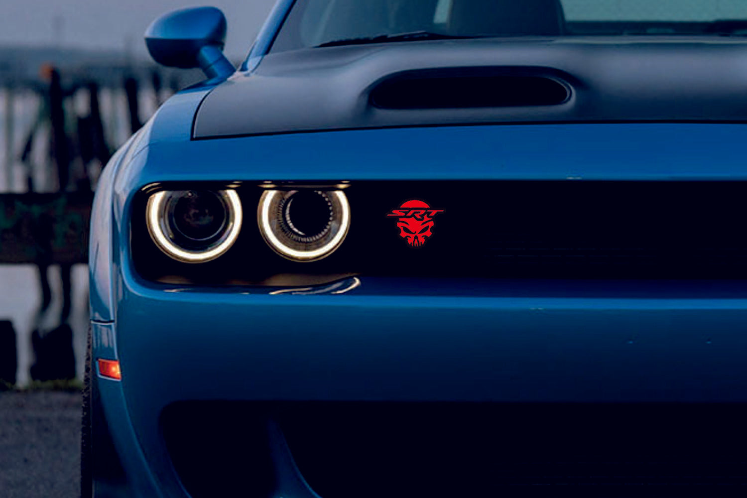 Dodge Emblem & Badges set with SRT Skull logo