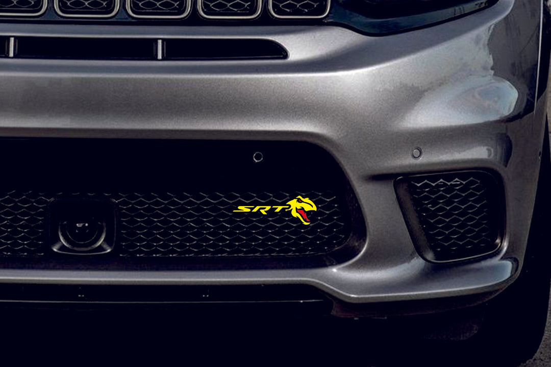 Dodge Emblem & Badge Set - Grille and Tailgate SRT + Tirex logo (Type 2) Dodge emblems decoinfabric