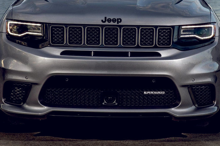 DODGE Radiator grille emblem with Supercharged logo Dodge emblems decoinfabric