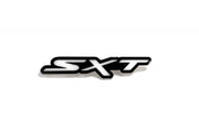Dodge Radiator grille emblem with SXT logo Dodge emblems decoinfabric BLACK WHITE