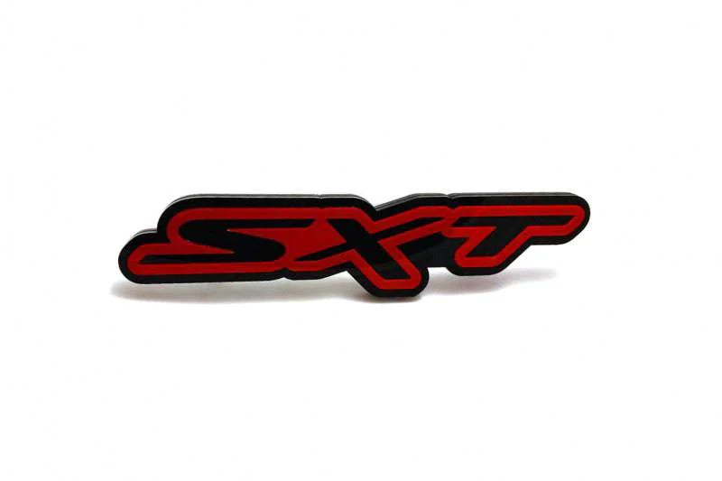 Dodge tailgate trunk rear emblem with SXT logo (type 2) Dodge emblems decoinfabric