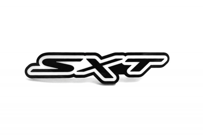 Dodge Radiator grille emblem with SXT logo (type 2) Dodge emblems decoinfabric