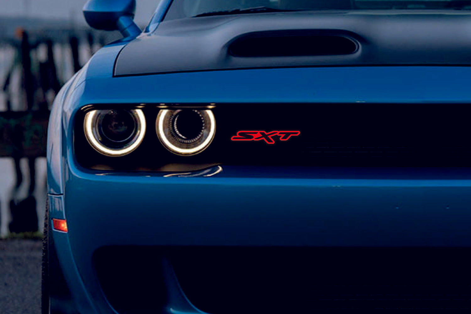 Dodge Emblem & Badge Set - Grille and Tailgate SXT logo (Type 2) Dodge emblems decoinfabric RED