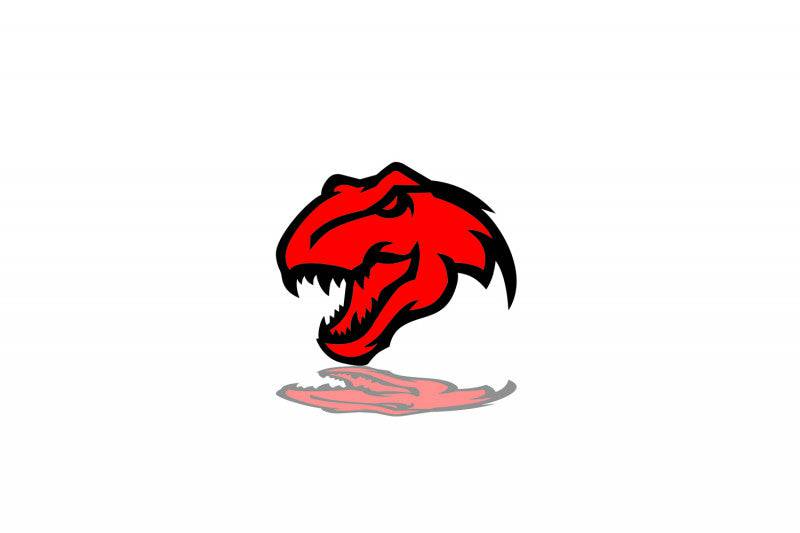 Dodge tailgate trunk rear emblem with Tirex logo Dodge emblems decoinfabric