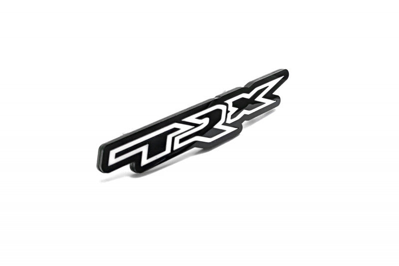 Dodge Radiator grille emblem with TRX logo Dodge emblems decoinfabric BLACK WHITE