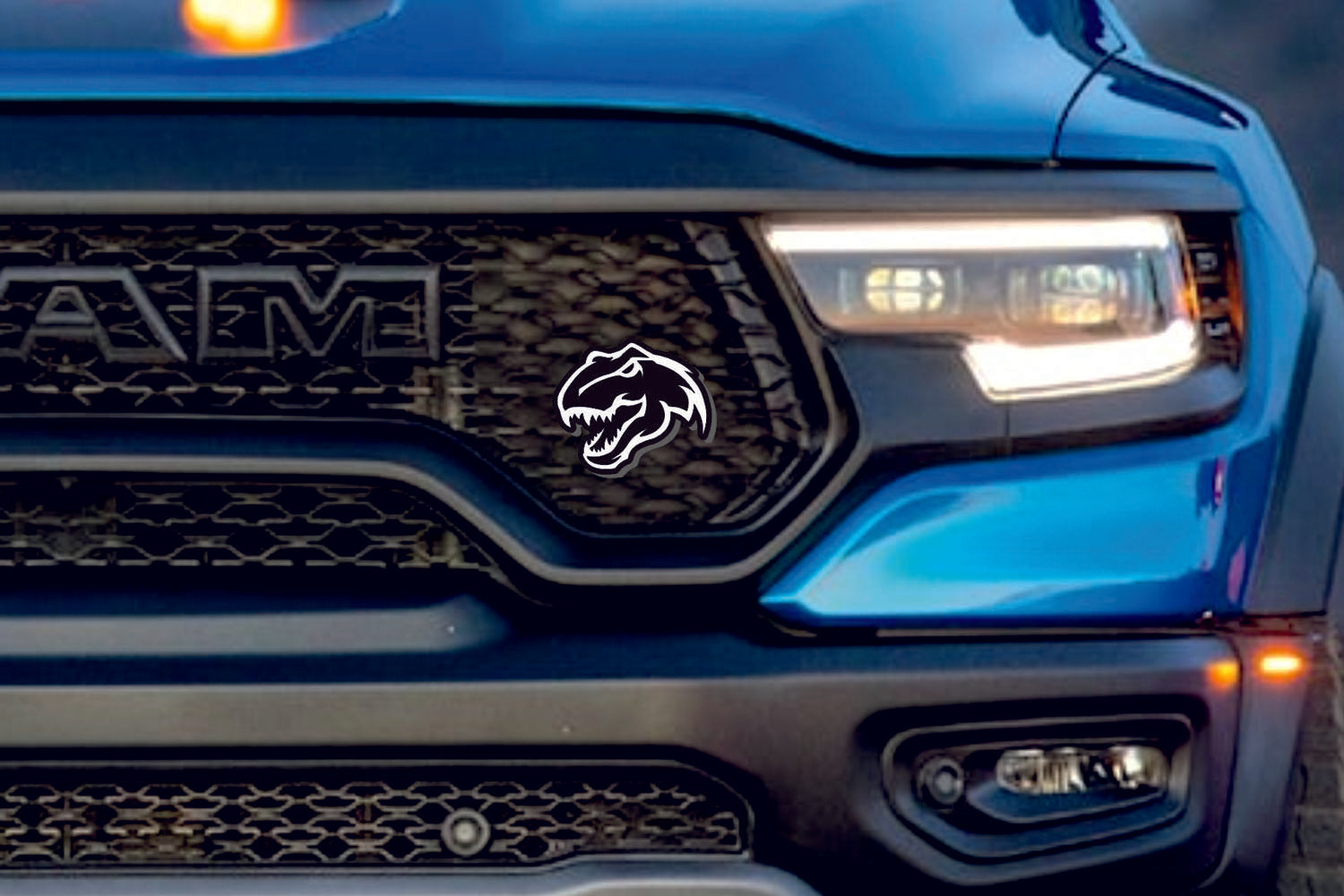Dodge Emblem & Badge Set - Grille and Tailgate TRX logo (Head) Dodge emblems decoinfabric