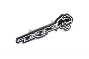 DODGE Radiator grille emblem with TRX + Tirex logo (Type 2) Dodge emblems decoinfabric BLACK WHITE