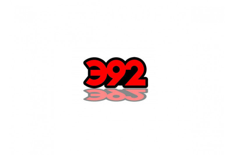Dodge Challenger trunk rear emblem between tail lights with 392 logo (type 2) Dodge emblems decoinfabric BLACK RED