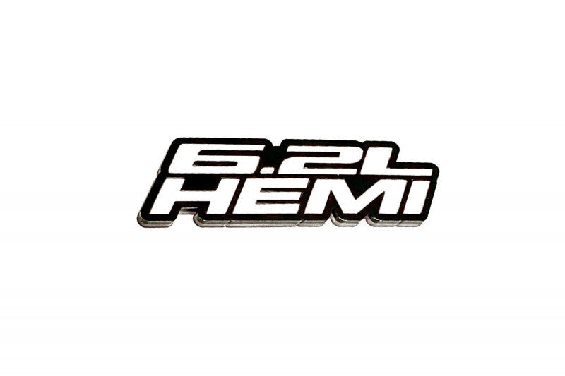 Dodge tailgate trunk rear emblem with 6.2L Hemi logo - decoinfabric