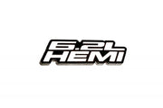 Dodge Challenger trunk rear emblem between tail lights with 6.2L Hemi logo Dodge emblems decoinfabric BLACK WHITE