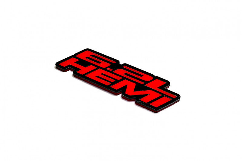 Dodge tailgate trunk rear emblem with 6.2L Hemi logo Dodge emblems decoinfabric