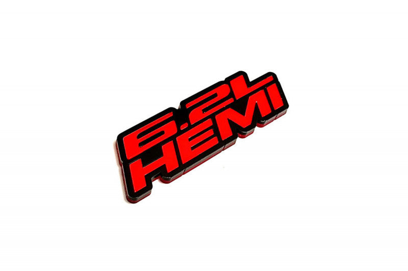 Dodge tailgate trunk rear emblem with 6.2L Hemi logo Dodge emblems decoinfabric