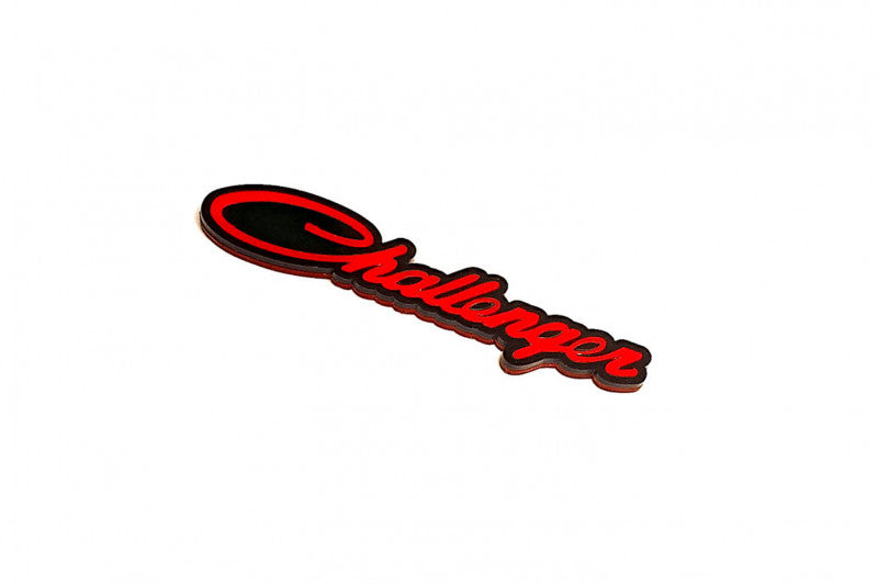 Dodge tailgate trunk rear emblem with Dodge Challenger logo (type 2) Dodge emblems decoinfabric