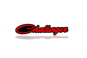 Dodge Challenger trunk rear emblem between tail lights with Challenger logo Dodge emblems decoinfabric BLACK RED