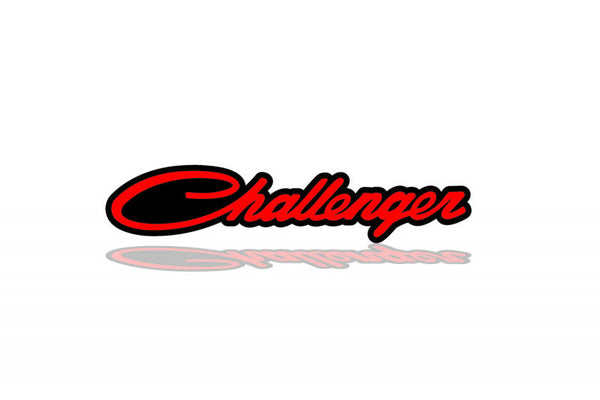 Dodge Challenger trunk rear emblem between tail lights with Challenger logo