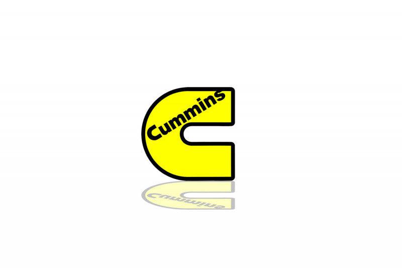 DODGE Radiator grille emblem with Cummins logo (type 2) Dodge emblems decoinfabric