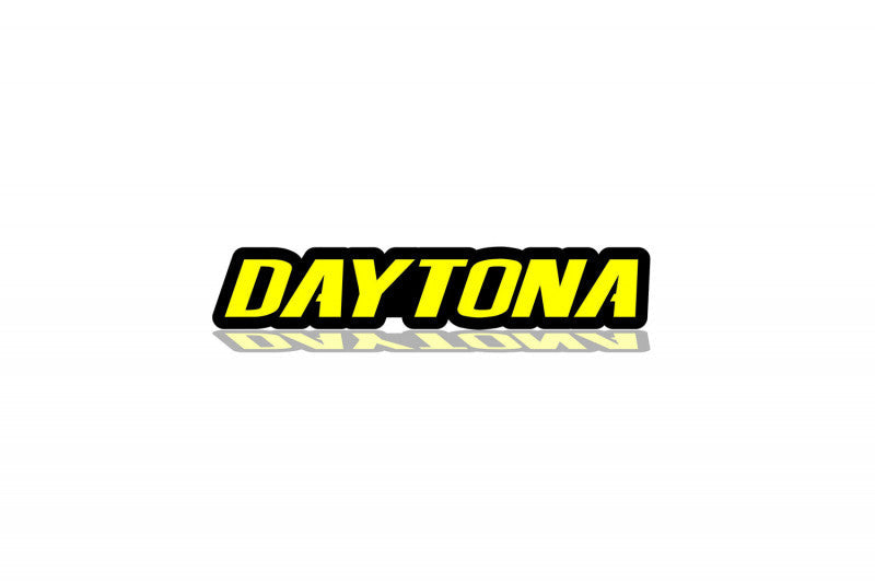 Dodge Challenger trunk rear emblem between tail lights with Daytona logo (Type 2)