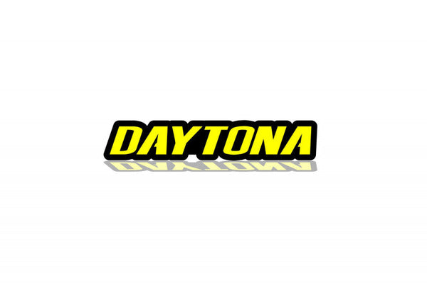 Dodge Challenger trunk rear emblem between tail lights with Daytona logo (Type 2)