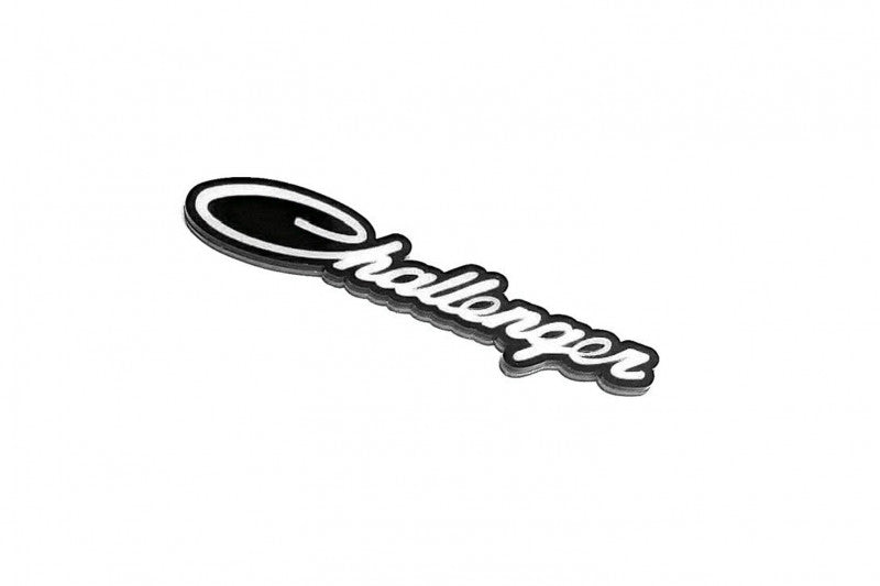 Dodge tailgate trunk rear emblem with Dodge Challenger logo (type 2) Dodge emblems decoinfabric