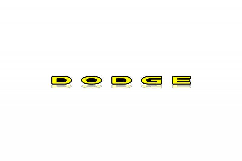 Dodge Radiator grille emblem with Dodge logo (letters) Dodge emblems decoinfabric