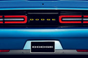 Dodge Challenger trunk rear emblem between tail lights with DODGE logo Dodge emblems decoinfabric