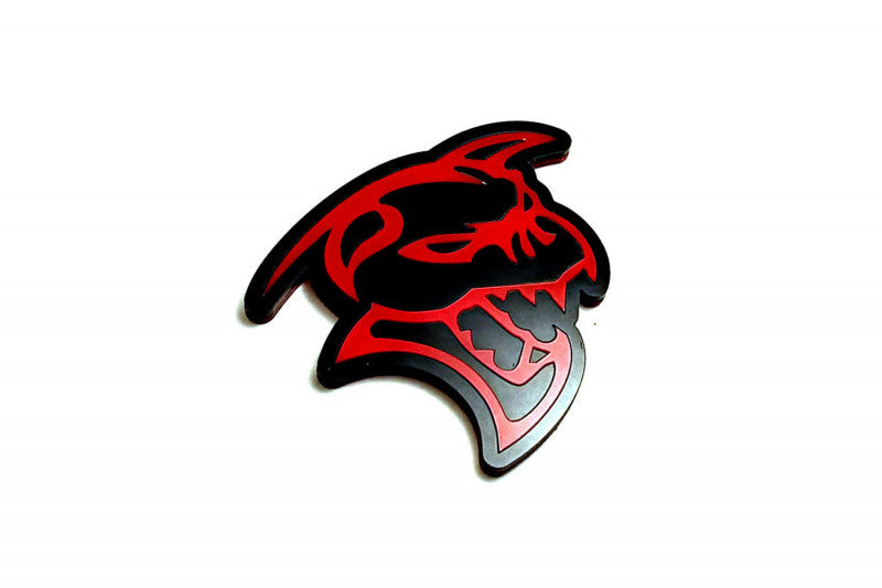 Dodge tailgate trunk rear emblem with Ghoul logo Dodge emblems decoinfabric