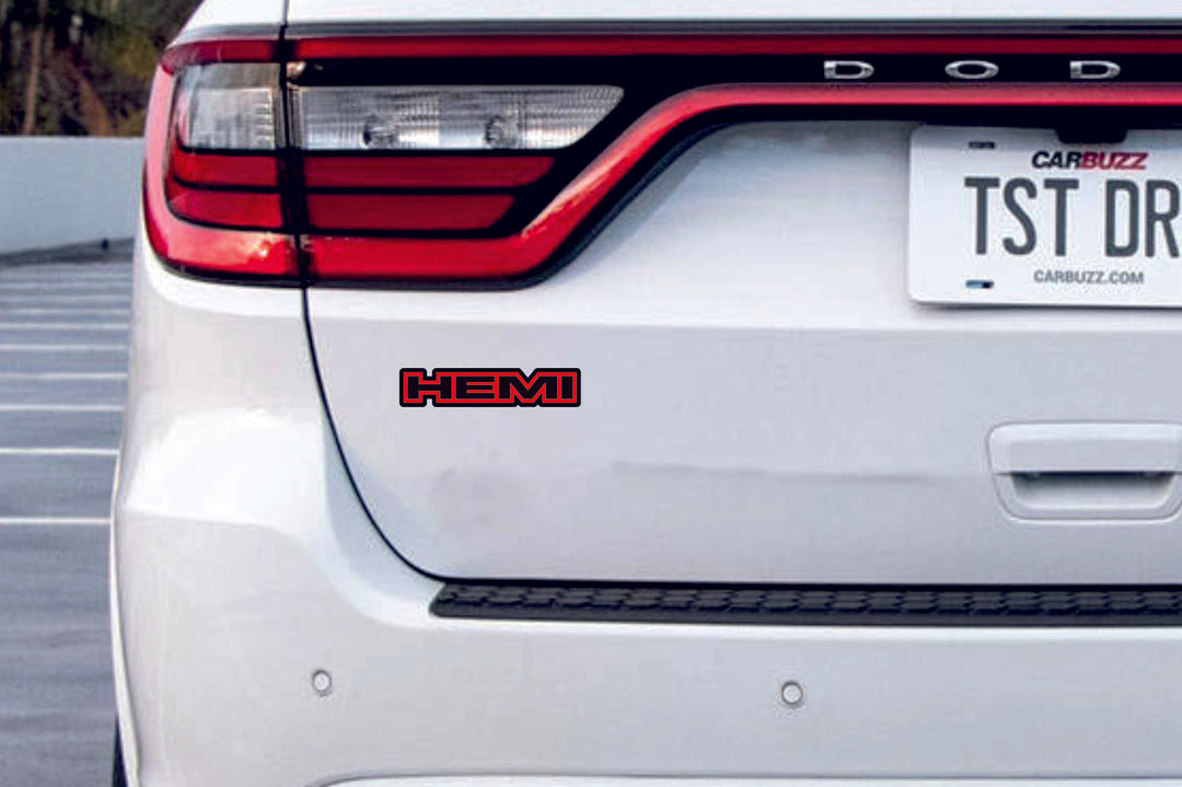 Dodge Emblem & Badge Set - Grille and Tailgate Hemi logo (Type 3) Dodge emblems decoinfabric RED