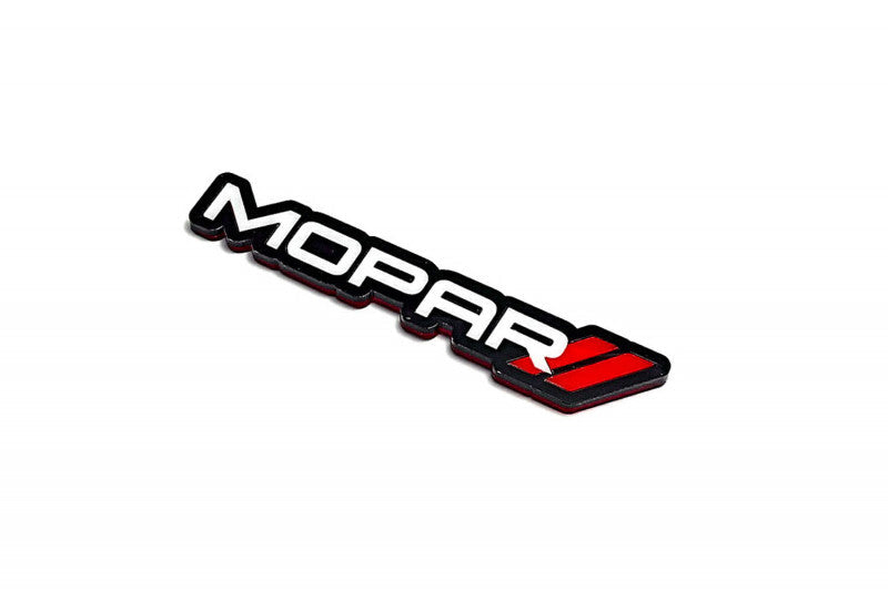 Dodge tailgate trunk rear emblem with Mopar + Dodge logo Dodge emblems decoinfabric