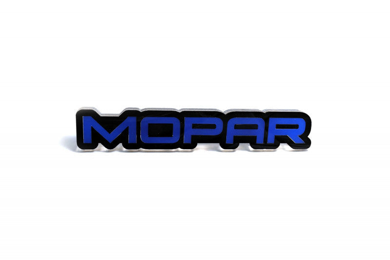 Dodge tailgate trunk rear emblem with Mopar logo Dodge emblems decoinfabric BLACK BLUE