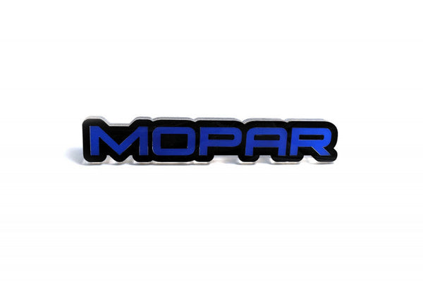 Dodge Challenger trunk rear emblem between tail lights with Mopar logo