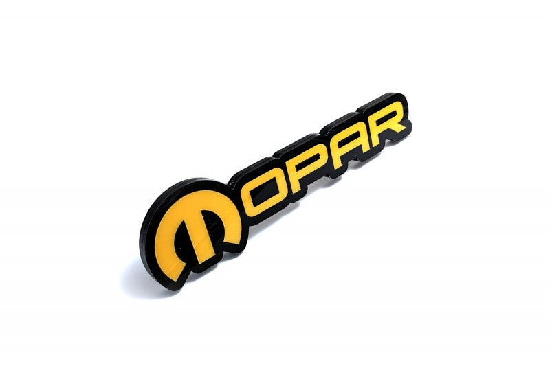 Dodge tailgate trunk rear emblem with Mopar logo (type 3) Dodge emblems decoinfabric