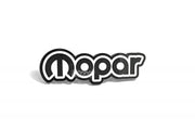 Dodge tailgate trunk rear emblem with Mopar logo (type 4) Dodge emblems decoinfabric BLACK WHITE
