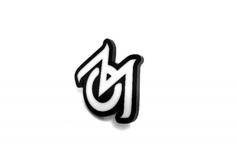 Dodge Emblem & Badges set with Mopar logo (Type 6) Dodge emblems decoinfabric BLACK WHITE