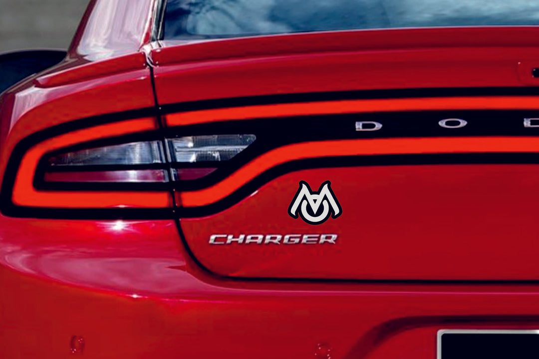 Dodge Emblem & Badge Set - Grille and Tailgate Mopar logo (Type 6) Dodge emblems decoinfabric WHITE